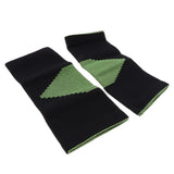 Maxbell Maxbell 1 Pair Black Sports Knee Sleeves Arthritis Pain Brace Wrap Black Green M