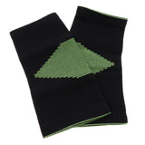 Maxbell Maxbell 1 Pair Black Sports Knee Sleeves Arthritis Pain Brace Wrap Black Green M