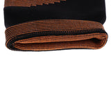 Maxbell Maxbell 1 Pair Black Sports Knee Sleeves Arthritis Pain Brace Wrap Black Orange L