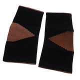 Maxbell Maxbell 1 Pair Black Sports Knee Sleeves Arthritis Pain Brace Wrap Black Orange L