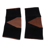 Maxbell Maxbell 1 Pair Black Sports Knee Sleeves Arthritis Pain Brace Wrap Black Orange L