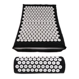 Maxbell Maxbell Spiky Acupressure Pillow Mat Set Acupuncture Massage Cushion Pad Kit Black