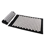 Maxbell Maxbell Spiky Acupressure Pillow Mat Set Acupuncture Massage Cushion Pad Kit Black