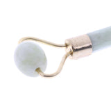 Maxbell Double Heads Natural Jade Stone Massage Roller Gua Sha Scraping Board Set