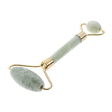 Maxbell Double Heads Natural Jade Stone Massage Roller Gua Sha Scraping Board Set