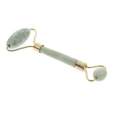 Maxbell Double Heads Natural Jade Stone Massage Roller Gua Sha Scraping Board Set