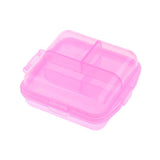 Maxbell Maxbell 5 Pieces Medicine Tablet Holder Organizer Dispenser Case Pill Box  pink