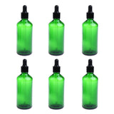 Maxbell Maxbell 6 Pieces Empty Essential Oils Dropper Bottles Liquid Aromatherapy 50ml Green