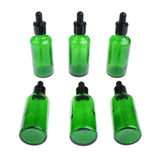 Maxbell Maxbell 6 Pieces Empty Essential Oils Dropper Bottles Liquid Aromatherapy 50ml Green