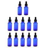 Maxbell Maxbell 12 Pieces Empty Essential Oils Dropper Bottles Aromatherapy for 30ml Blue