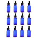 Maxbell Maxbell 12 Pieces Empty Essential Oils Dropper Bottles Aromatherapy for 30ml Blue