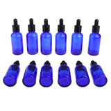 Maxbell Maxbell 12 Pieces Empty Essential Oils Dropper Bottles Aromatherapy for 30ml Blue