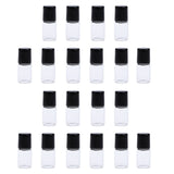 Maxbell Maxbell 20 Pieces Empty Glass Roll On Bottles for Essential Oil Perfume 1ML Clear