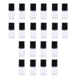 Maxbell Maxbell 20 Pieces Empty Glass Roll On Bottles for Essential Oil Perfume 1ML Clear