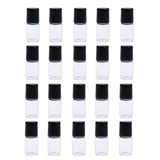 Maxbell Maxbell 20 Pieces Empty Glass Roll On Bottles for Essential Oil Perfume 1ML Clear