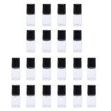 Maxbell Maxbell 20 Pieces Empty Glass Roll On Bottles for Essential Oil Perfume 1ML Clear