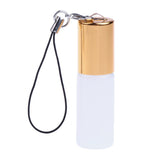 Maxbell Maxbell 24 Pieces Refillable Glass Roller Essential Oil Bottles Pendant 5ml White