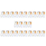 Maxbell Maxbell 24 Pieces Refillable Glass Roller Essential Oil Bottles Pendant 5ml White