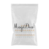 Maxbell Maxbell 24 Pieces Refillable Glass Roller Essential Oil Bottles Pendant 5ml Blue