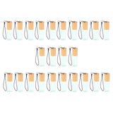 Maxbell Maxbell 24 Pieces Refillable Glass Roller Essential Oil Bottles Pendant 5ml Blue