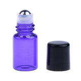 Maxbell Maxbell 20 Pieces Empty Glass Roll On Bottles for Essential Oil Perfume 3ML Purple