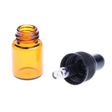 Maxbell Maxbell 20 Pieces Mini Refillable Glass Dropper Bottle for Essential Oils 2ML