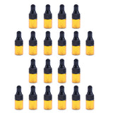 Maxbell 60 Pieces Mini Refillable Glass Dropper Bottle for Essential Oils 3ML