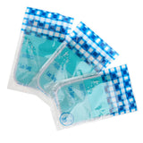 Maxbell Maxbell 3 Pieces Bath Glove Shower Towel Mitt Back Body Scrub Exfoliating  Blue