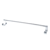 Maxbell Maxbell Aluminum Towel Rack Rail Shelf with Hooks Holder Bar Wall Mounted Single Bar