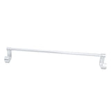 Maxbell Maxbell Aluminum Towel Rack Rail Shelf with Hooks Holder Bar Wall Mounted Single Bar