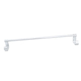 Maxbell Maxbell Aluminum Towel Rack Rail Shelf with Hooks Holder Bar Wall Mounted Single Bar