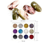 Maxbell Maxbell Fashion Pattern Full Cover DIY Foil Nail Art Sticker 3D Nail Stickers Tools