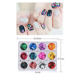 Maxbell Maxbell Nail Art Decoration Sticker Nail Glitter Sequins Design DIY Tips Charms Tool