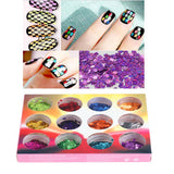 Maxbell Maxbell Nail Art Decoration Sticker Nail Glitter Sequins Design DIY Tips Charms Tool