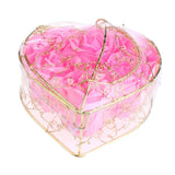 Maxbell Maxbell 6 Pieces Rose Soap Flowers Petals Gift Box for Mother's Day Pink