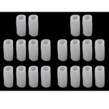 Maxbell 20 Pairs Silicone Toe Sleeves Tube Caps Cushions Protectors Feet Care S/L