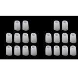 Maxbell 20 Pairs Silicone Toe Sleeves Tube Caps Cushions Protectors Feet Care S/L