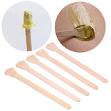 Maxbell 500g Depilatory Hot Film Hard Wax Beans+100 Piece Hair Removal Stick Spatula