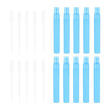 Maxbell Maxbell 10 Piece 30ML Perfume Spray Bottle Refillable Atomizer with 10 Sucker  Blue