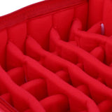 Maxbell Maxbell Velvet Essential Oil Carrying Case Storage Bag Holder 36 Slots Red