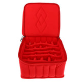 Maxbell Maxbell Velvet Essential Oil Carrying Case Storage Bag Holder 36 Slots Red