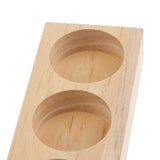 Maxbell 2 Pieces Wood Essential Oil Displaying Storage Rack Hold 6pcs 15ml Bottles