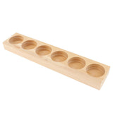 Maxbell 2 Pieces Wood Essential Oil Displaying Storage Rack Holders for 15ml Bottles