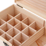 2pcs Handmade Wood Essential Oil Display Storage Carrying Case Box Stand Set
