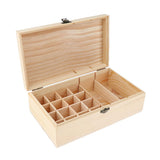 2pcs Handmade Wood Essential Oil Display Storage Carrying Case Box Stand Set