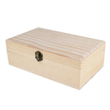 2pcs Handmade Wood Essential Oil Display Storage Carrying Case Box Stand Set