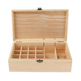 2pcs Handmade Wood Essential Oil Display Storage Carrying Case Box Stand Set