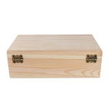 2pcs Handmade Wood Essential Oil Display Storage Carrying Case Box Stand Set