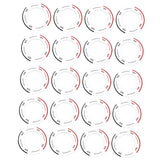 Maxbell Maxbell 20 Pieces Universal Protective Collars Ring for 14 oz Wax Heater Pot Warmer
