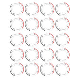 Maxbell Maxbell 20 Pieces Universal Protective Collars Ring for 14 oz Wax Heater Pot Warmer